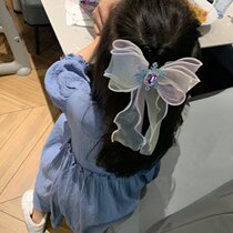 Export Order Girl Butterfly Knife Hair and Snow Chicken Ribbon Head Card