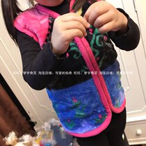 Export Japan autumn and winter Princess vest coral velvet thick warm coat girl baby vest