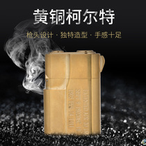 Kirt Artisanal Brass Armor Kerosene Lighter 1911 Pure Copper Narrow Machine Kerosene Personality Men Gifts