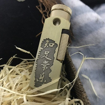 (Toast) Fat Gothic Peace Hotel Flamindo Lighter Kerosene Smoke Bucket Brass Old Nostalgia Vintage Retro