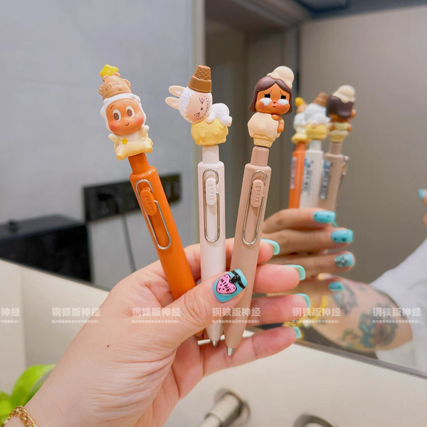 Neuro Handcraft Mitsubishi Pino Genuine Pino Outdoor Fun Crying Baby Molly Labubu Cute Gel Pen