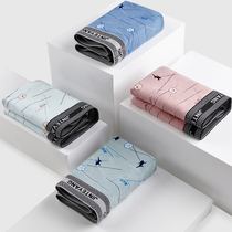 Mens soil underwear mens boxer pants summer loose large underpants teenagers comfortable and breathable students four-corner pants tide