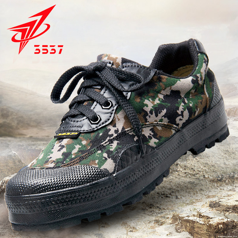 3537 Jiefang shoes men's black training shoes construction site labor wear-resistant deodorant labor insurance rubber shoes canvas training shoes