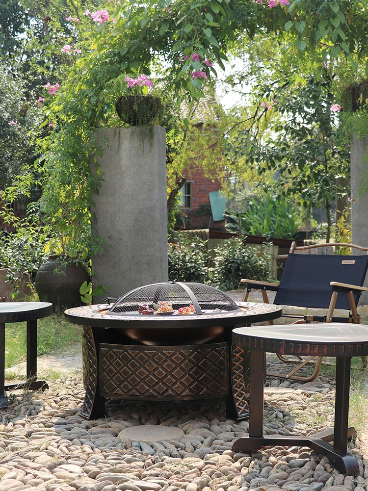 Barbecue grill Outdoor patio grill stove stove Villa barbecue table Home outdoor barbecue grill Carbon table barbecue grill