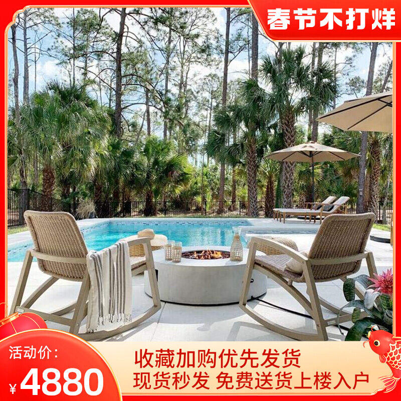 Villa barbecue table outdoor courtyard stove charcoal brazier heating home barbecue round brazier