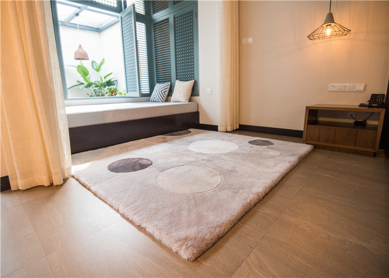 ковер 小白羊家具家居软装饰品羊剪绒地毯 Xiaobaiyang