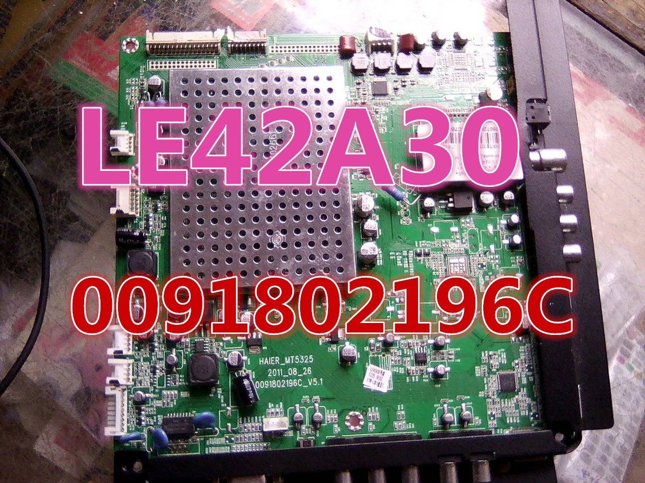 Original installed Haier LE42A30 motherboard MT5325 mechanism board 0091802196C with arbitrary screen model
