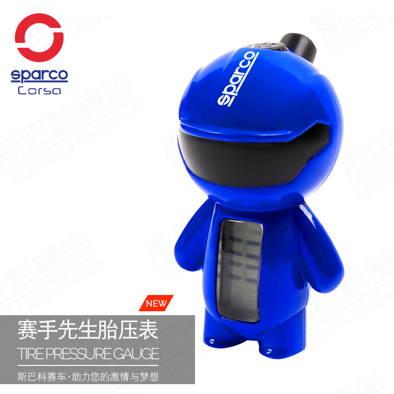 SPARCO racing car peripheral tire pressure gauge Two-digit precision digital display car tire pressure detector