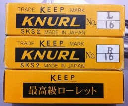 KEEP SKS2 16L 16R 16R wheel pitch 1 6 left and right Nettatts original Japanese knurling wheel