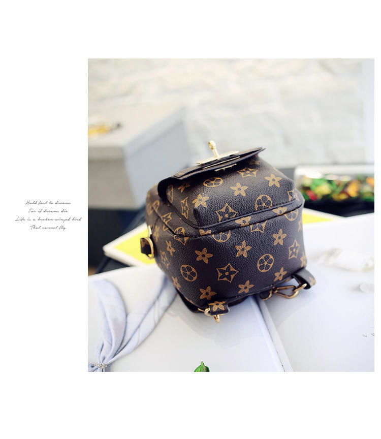 Ba lô mini cổ điển mini 2019 mới đa chức năng túi xách nữ thời trang thủy triều hoang dã chéo nhỏ túi cnk