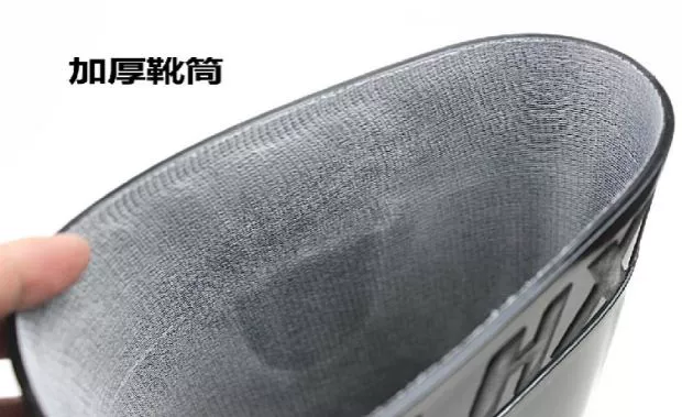 Kéo trở lại giày đi mưa nam cao ống chống trượt mưa siêu cao bộ giày không thấm nước giày ống dài nước câu cá giày cao su giúp cao qua đầu gối