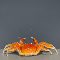 Antiques old goods antique porcelain collections genuine antiques bionic porcelain crab ornaments made during the Qianlong reign of the Qing Dynasty