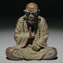 Antiques and miscellaneous pure copper old collection of brass small ornaments Patriarch Bodhidharma antiques and second-hand collections complete old items