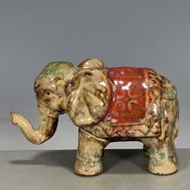 Antique porcelain Shiwan bowl elephant auspicious Ruyi ornaments full product old goods collection old porcelain folk collection antiques