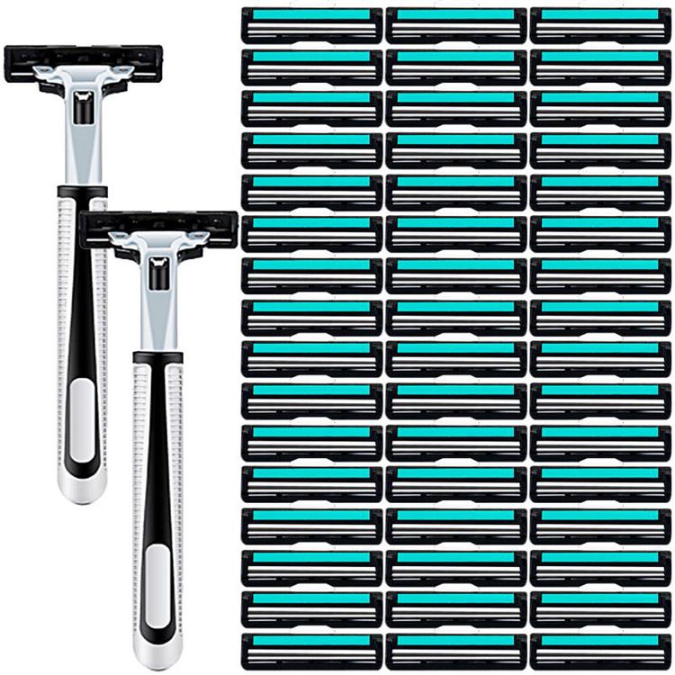 Razor Blades Shave Razor Blade Manual Shaver Blade Double Layer Shave Blade Shaved Razor Blade Manual Scraping Cutter Head 