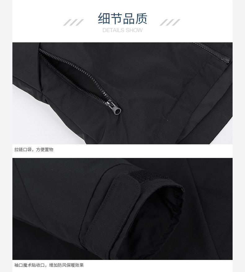 Kappa Kappa Men 2019 Xuân Mới Quần áo trùm đầu cho nam Áo ấm-K0852MM19-990 - Quần áo độn bông thể thao áo phao uniqlo trẻ em