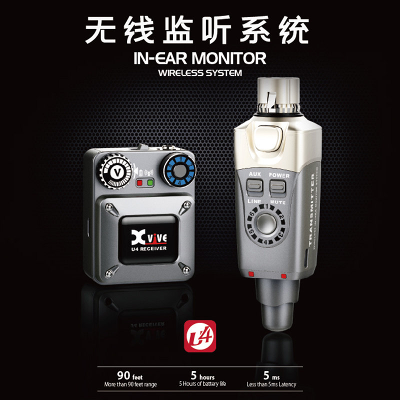 XVIVEU4 wireless ear return monitor transmitter system K song live sound card dedicated professional band stage performance
