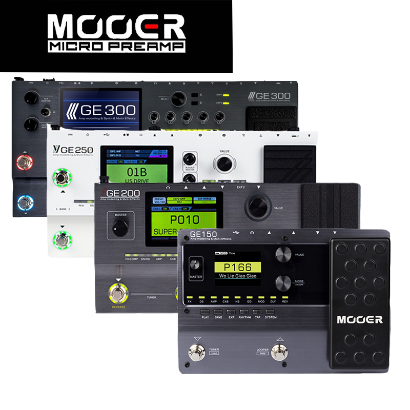 MOOER Magic Ear GE200 150 250 300 Electric Guitar Integrated Effects Speaker Analog With Drum Machine Moore