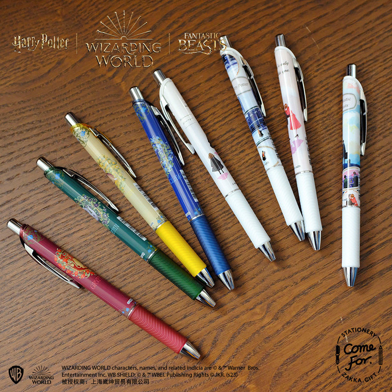 新品 派通哈利波特中性笔HarryPotter限定款BLN75速干学生用黑色