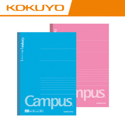 国产|日本KOKUYO国誉|Campus A5经典双色无线胶装笔记事本本子