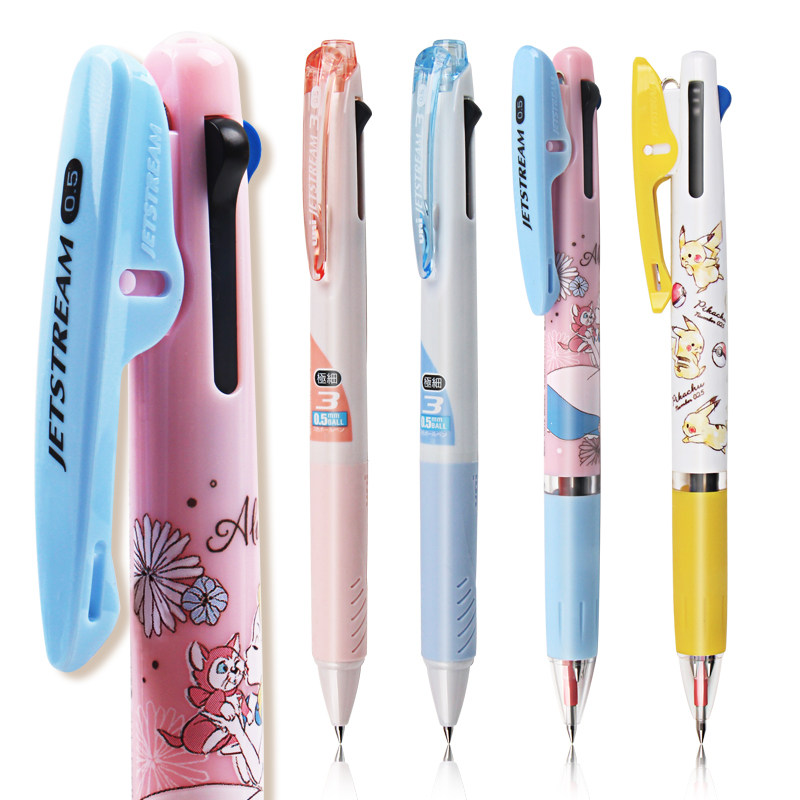 日本UNI三菱多功能三色圆珠笔 JETSTREAM 凯蒂猫角落生物公主限定