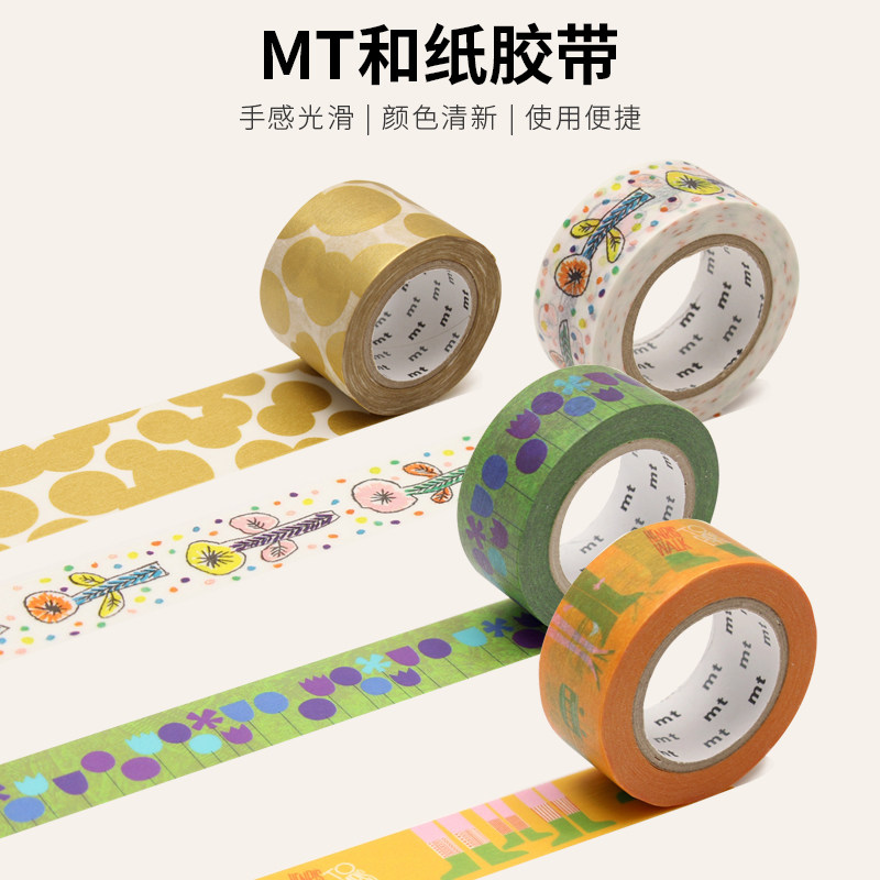 MT和纸胶带for saul bass mina perhonen 蓝猫 窗花 金色圆点