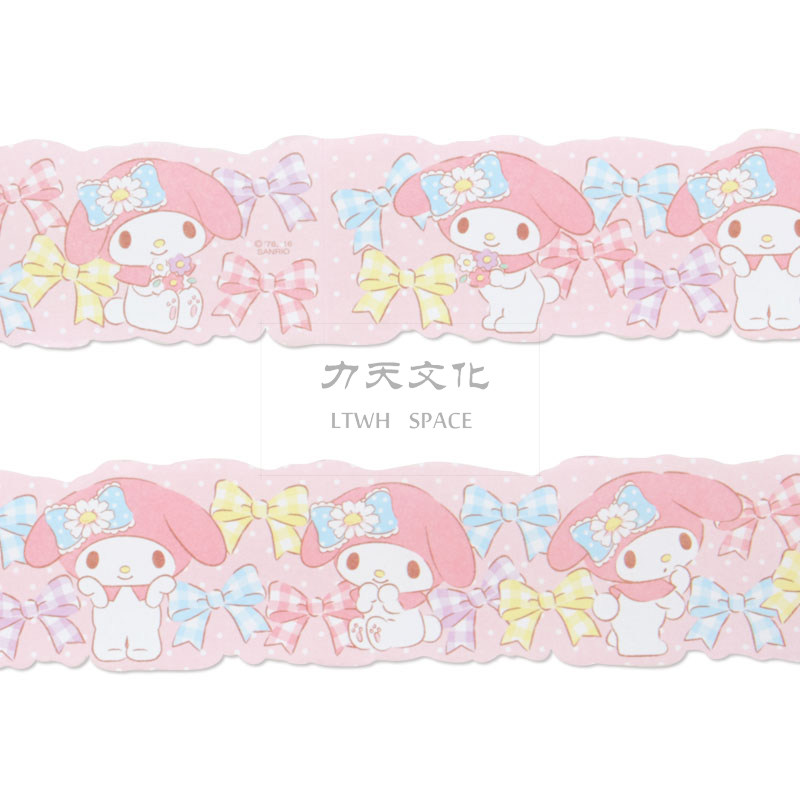 日本 Sanrio三丽鸥 hellokitty 凯蒂猫 和纸胶带 46mm*10m 手帐用