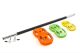 Barbell for Women's Fitness, Home Hip Thrusts, Gym Weightlifting, Straight Bar Squat Set, Hip Bridge, Colorful Barbell Plates