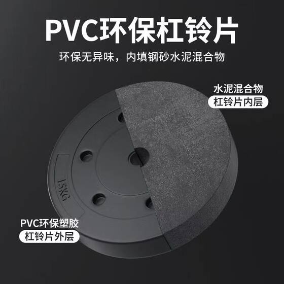 2.5-15kg Environmentally Friendly Barbell Plates, Fully Weighted Rubber-Coated Dumbbell Plates, Weight Plates with Small Holes, 5/7.5/10kg Barbell