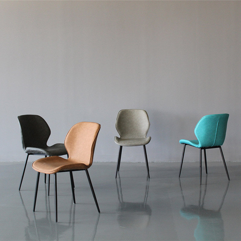 Nordic Modern Simple Dining Chair Home Backrest Chair Cafe Dining Room Desk Negotiation Light Luxury Leisure Chair