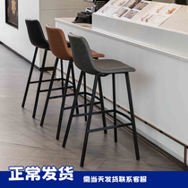 Nordic casual iron bar chair backrest metal bar chair home modern simple bar stool light luxury high stool