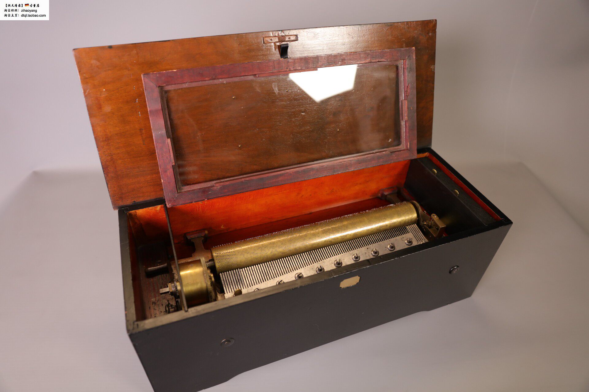 Swiss Octaphonic Box Mechanical Music Box Music Cabinet 6 Bell 8 Drum 8 Song 100 Comb Roller Octaphonic Box Cultural Collection