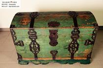 18th Century German Original Antique Solid Wood Property Box Metal Carving Decor Western Collection