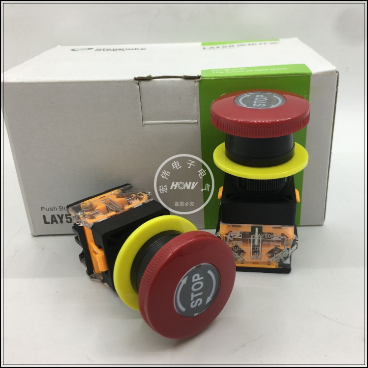 Bico Electric 22mm emergency button emergency stop button stop button LAY50-22C-11Z emergency stop switch
