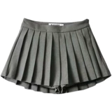 Приталенная маленькая бейсбольная юбка в складку, высокая талия, ассиметричный крой