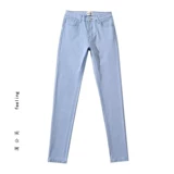 Приталенные джинсы, штаны, карандаш, белье для коррекции формы бедер, европейский стиль, высокая талия, в обтяжку