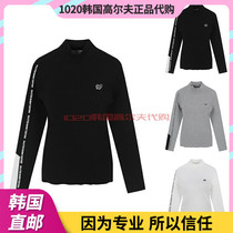 South Korea MASTER BUNNY golf suit 21 autumn womens stand-up neck slim knit sweater