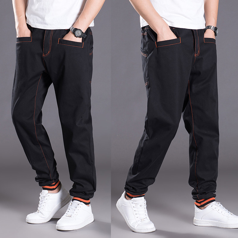 Casual Pants Men Loose Straight Barrel Sports Kharen Pants Autumn Winter New Work Fit Pants Youth Han Edition Trend Big Size Trousers Long Pants