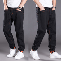 Casual pants mens loose straight sports Haren pants autumn and winter New overalls youth Korean trend large size trousers