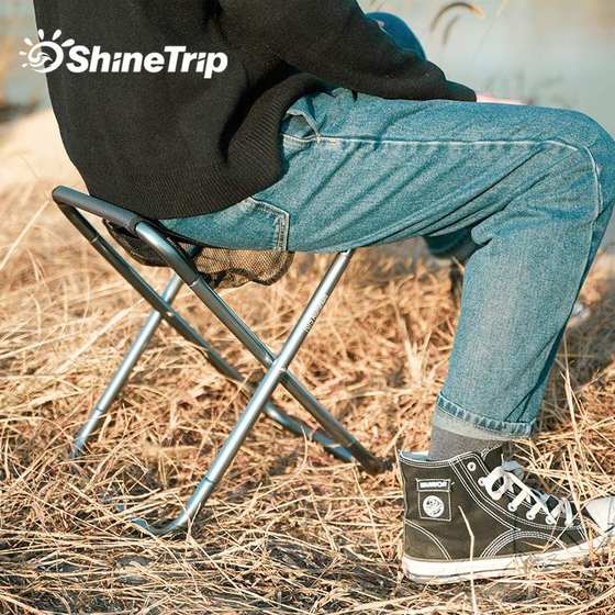 Shanqu 야외 접이식 의자 알루미늄 합금 낚시 의자 휴대용 여행 해변 의자 캠핑 기차 작은 말 접는 의자