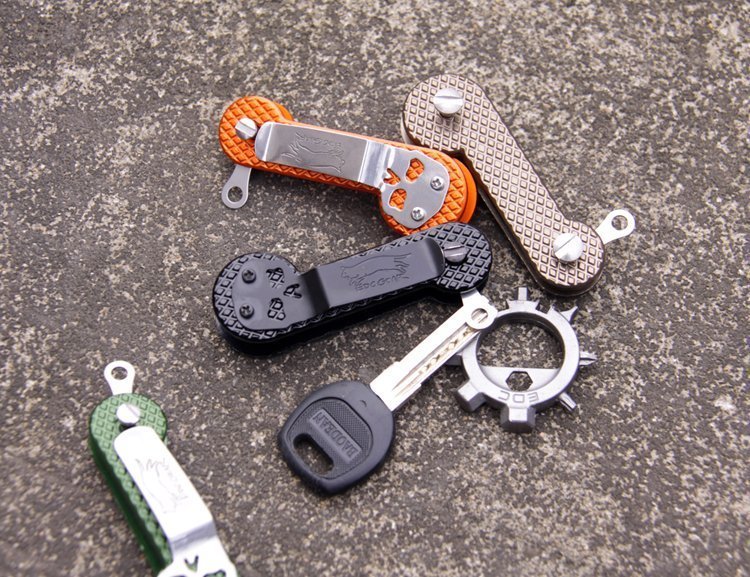 China hippo horse EDC KEY BAR improved aluminum alloy multi-send a set of screw gasket accessories