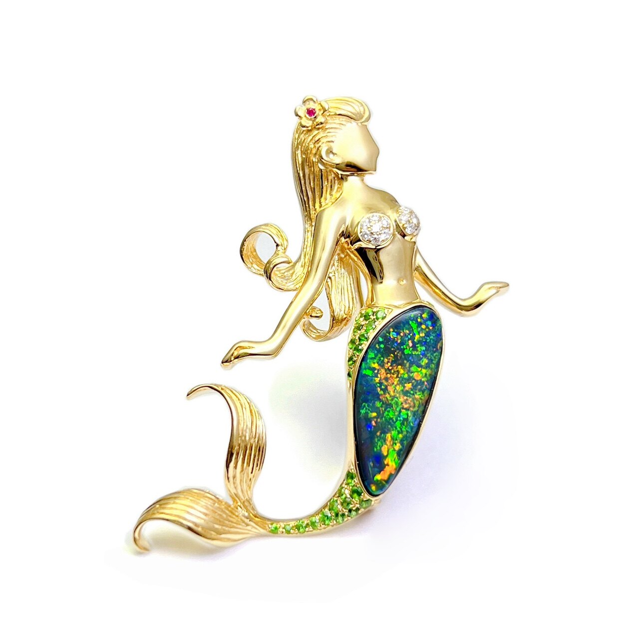 Black Eurovision Australia's Seven Colourful Mermaid Design Red Colour Australian Treasure