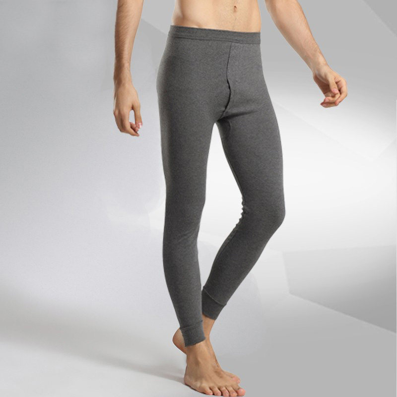 Daily Special Price Men's Sanitary Pants Pure Cotton Sweatpants Warm Pants Youth Sanitary Pants Slim Fit Full Cotton Internal Lap Pants Men