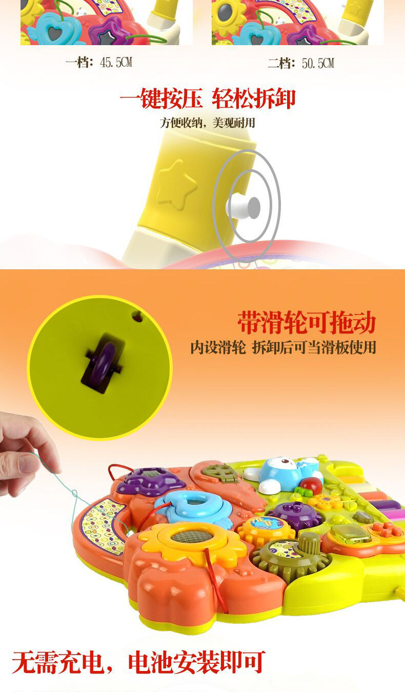 Xe tập đi cho bé đa chức năng chống rollover đi bộ tập đi bộ 6-18 tháng xe đẩy trẻ em đồ chơi các loại xe đẩy cho bé