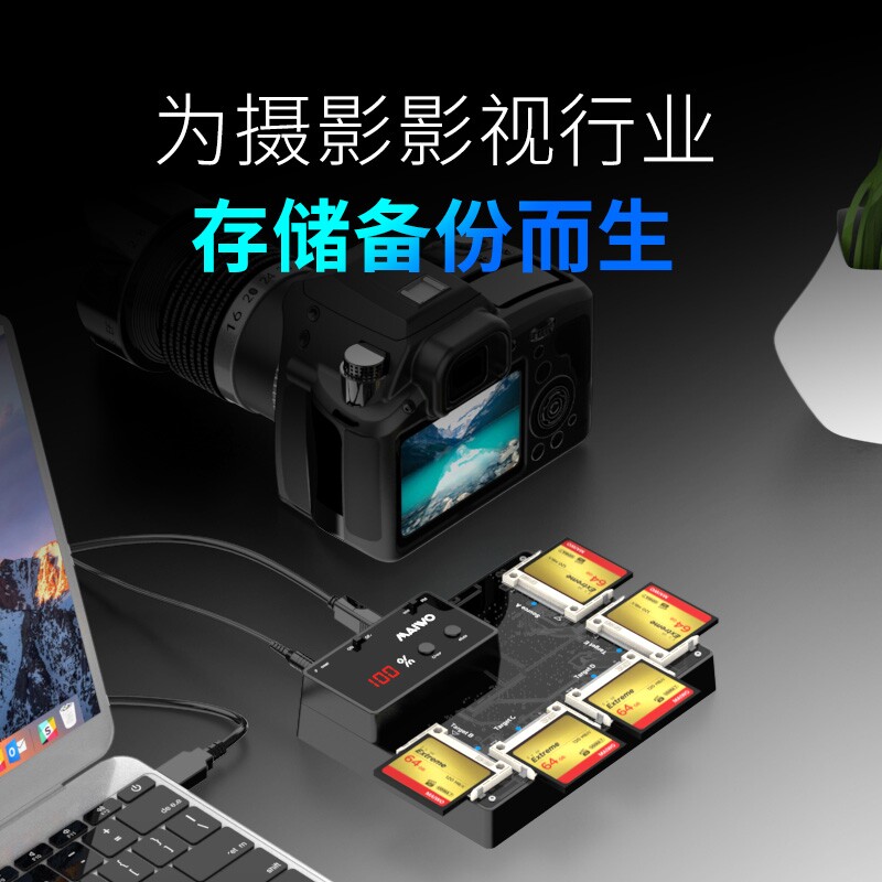 Maiwo K3015CF Storage Flash Memory Card One Drag Four Offline Data Replication USB3 0 External Copy Clone