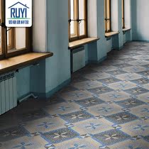 Imitation terrazzo floor tiles Bathroom garden non-slip vintage parquet Antique balcony tiles 600x600 outdoor