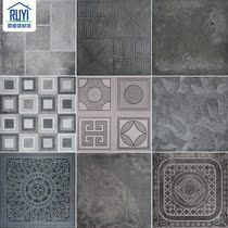 Vintage style Hui faction villa yard tiles Chinese antique floor tiles 600x600 gray restaurant cement brick industry