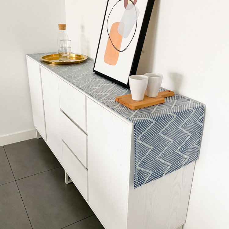 Simple modern TV cabinet tablecloth Dining cabinet cover cloth tablecloth dust cover mat Waterproof and oil-proof leave-in coffee table mat