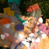 Under the boots Japanese stitching color Crystal socks cute ultra-thin glass stockings girl socks