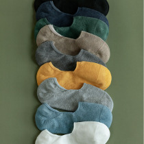 Under the boots cotton sports boat Socks mens non-slip Korean shallow socks invisible thin summer sweat-absorbing breathable socks